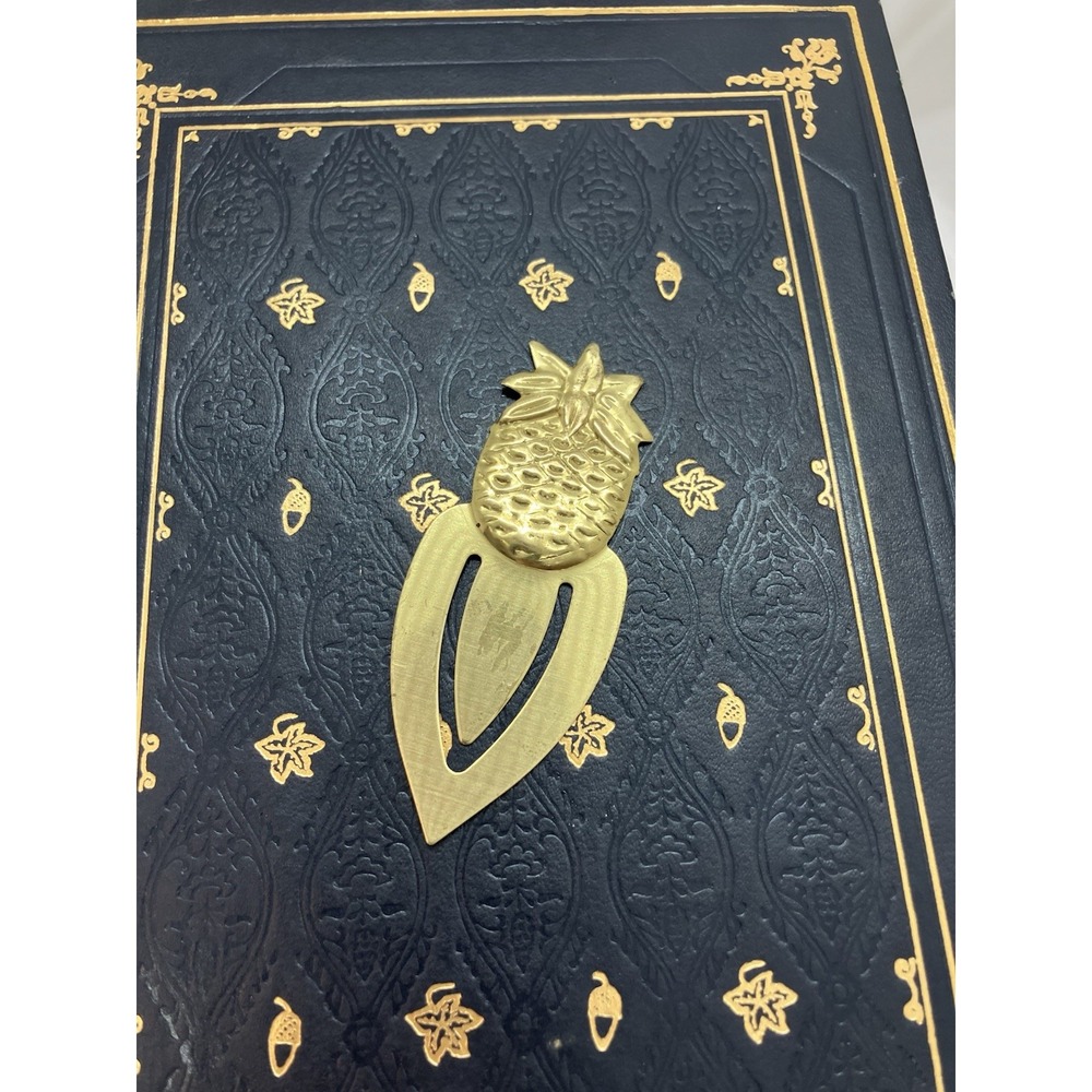 Vtg. Pineapple Brass Book Mark Academia Page Marker Preppy Old Money Bookish